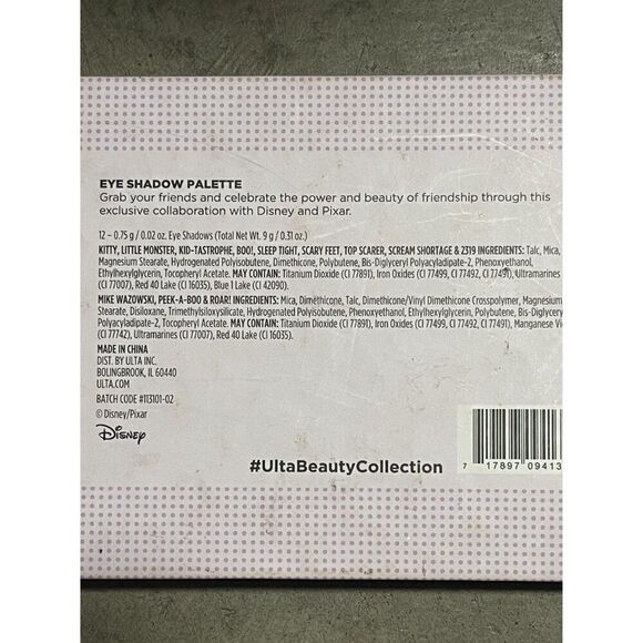 Disney Pixar Monsters Inc. Eye Shadow Palette Ulta Beauty 12 Shades, NEW - Picture 7 of 7